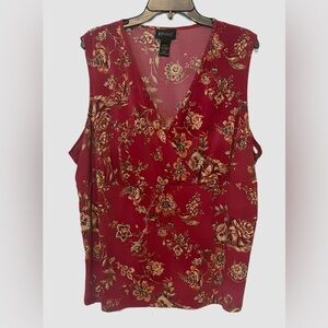 Lane Bryant 22/24 Sleeveless Top Mock Wrap